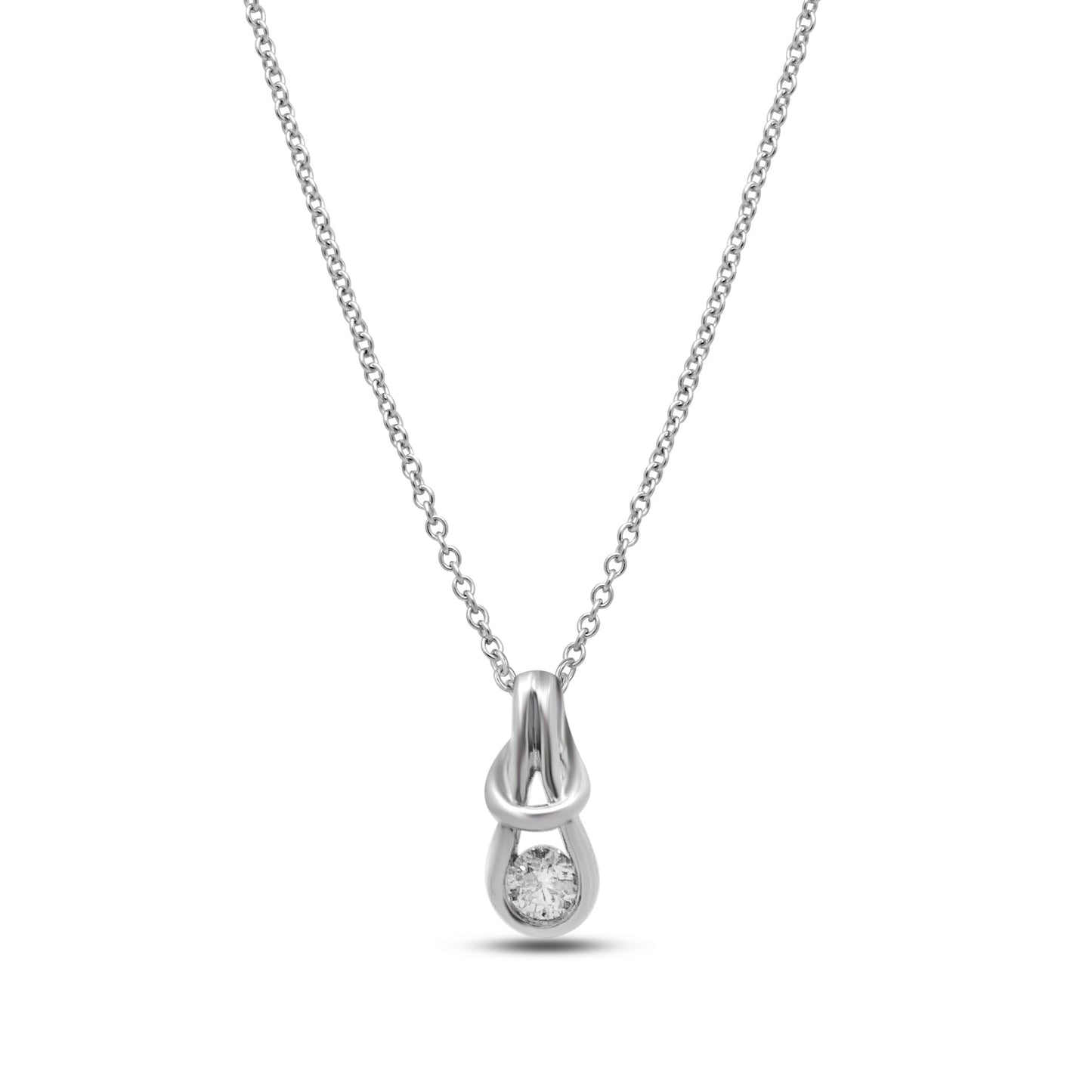 White Gold Solitaire Pendent Danson Jewelers Danson Jewelers