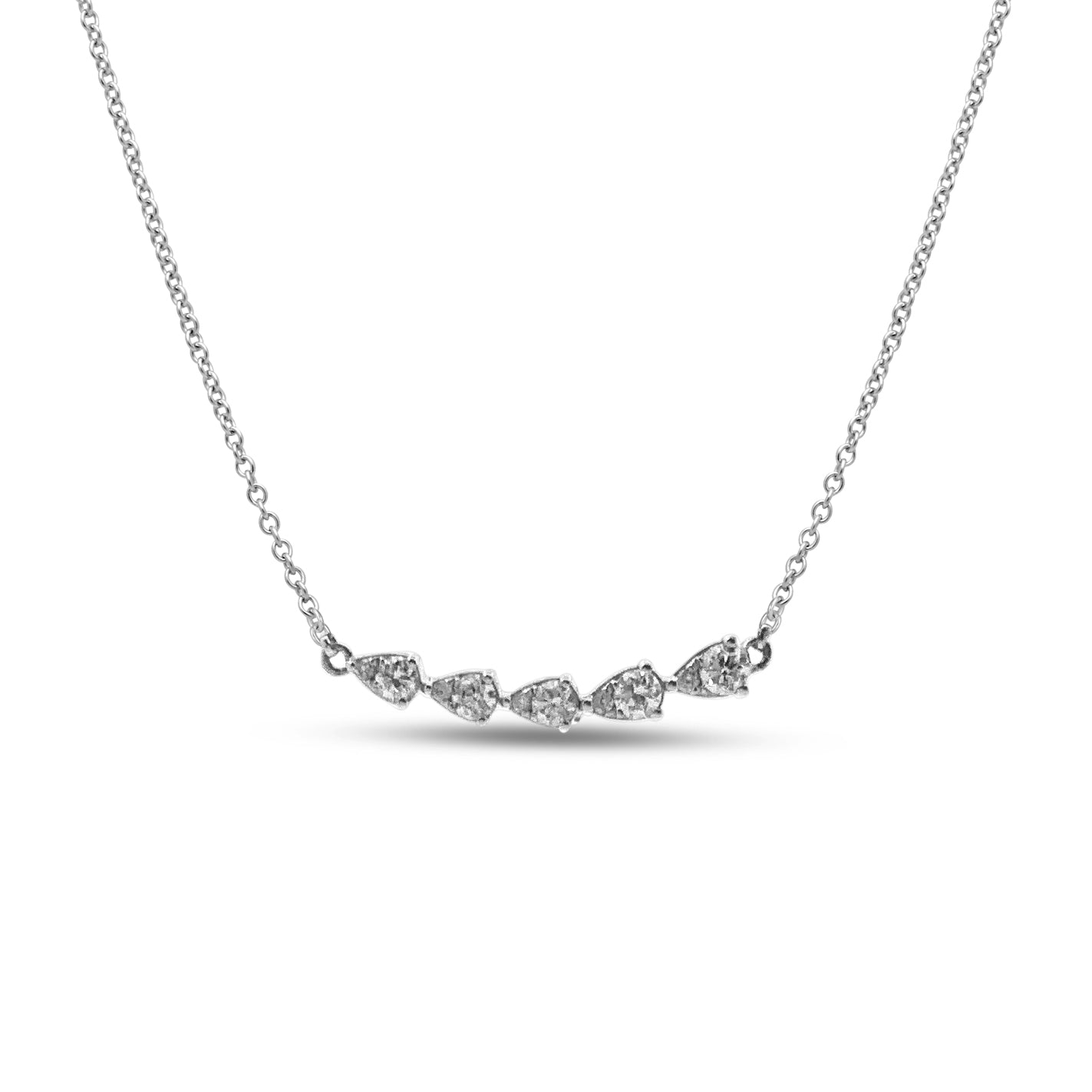 Pear Shape Bar Necklace Danson Jewelers Danson Jewelers