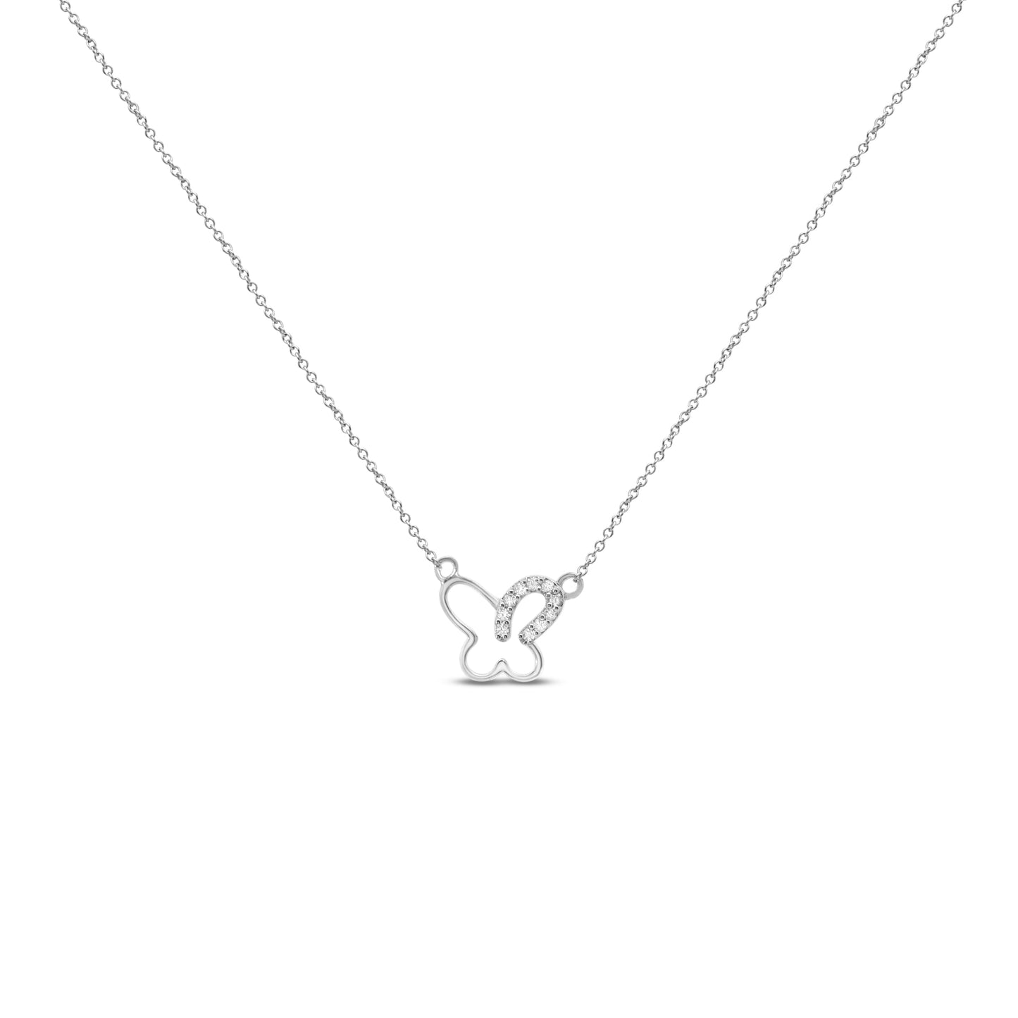 White Gold Open Butterfly Danson Jewelers Danson Jewelers