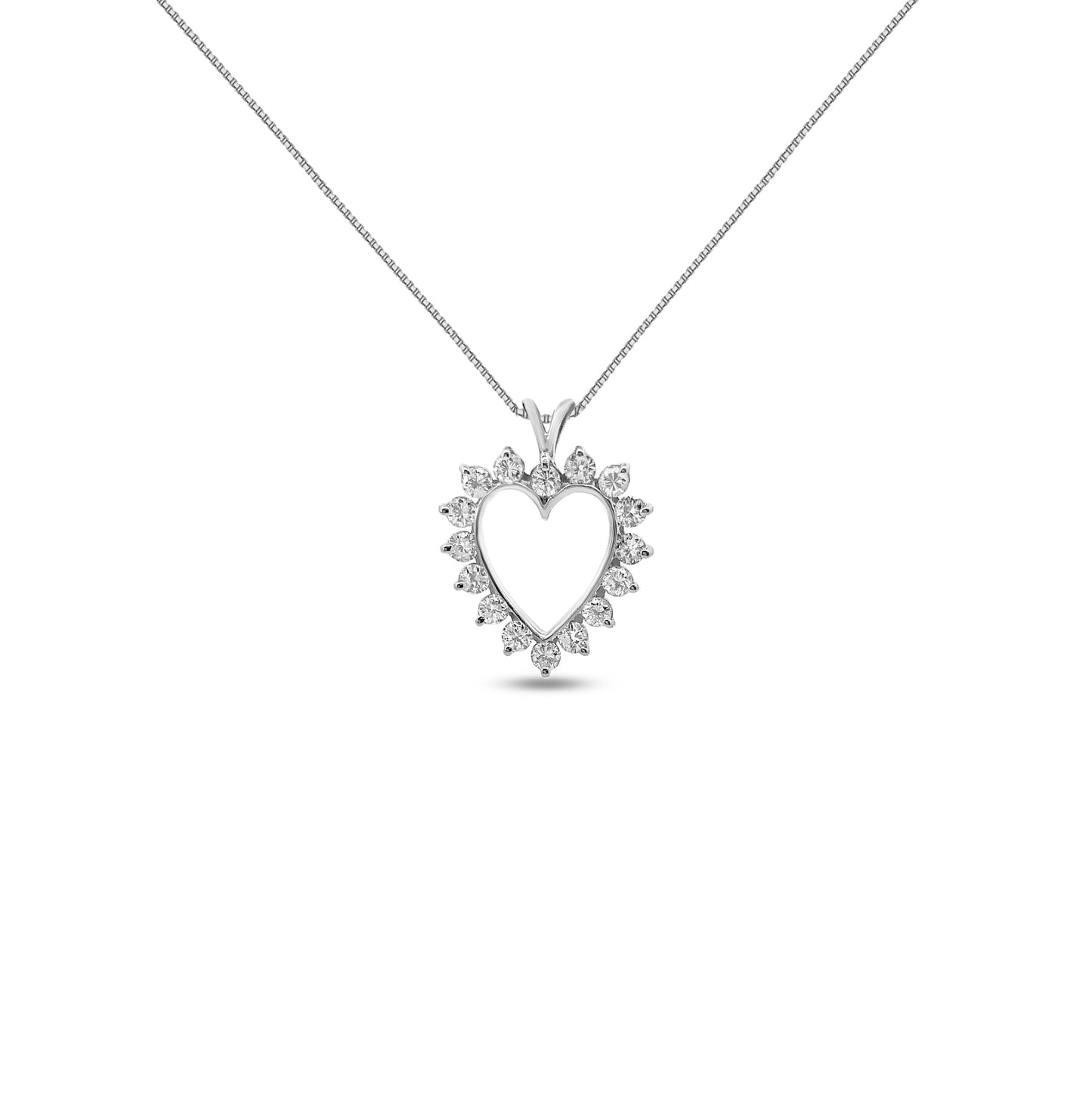 Diamond Prong Set Open Heart Danson Jewelers Danson Jewelers