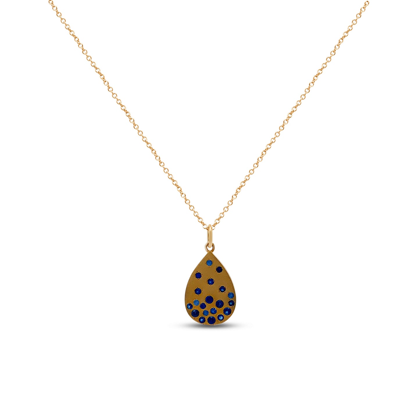 Yellow Gold Necklace Yellow Gold and Sapphire Necklace Danson Jewelers Danson Jewelers