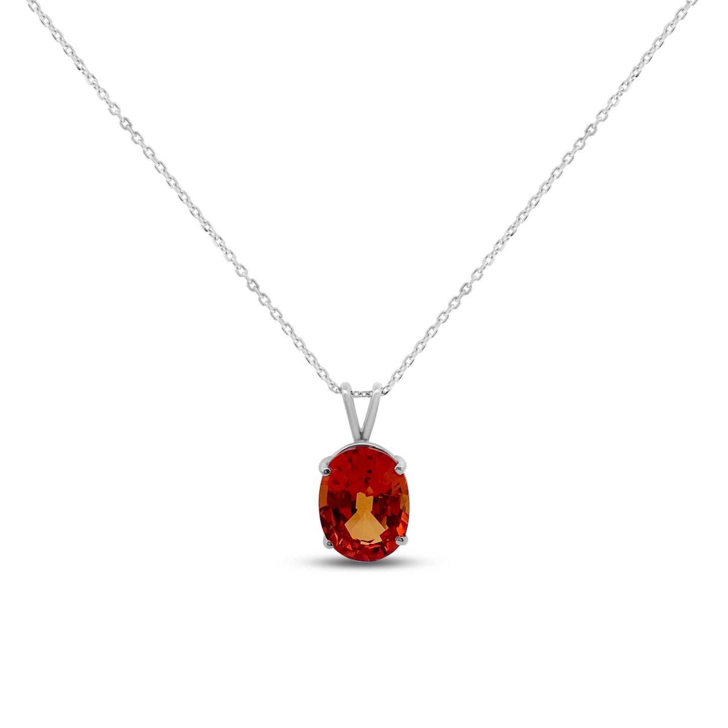 Oval Orange Zircon Solitaire Pendant Danson Jewelers Danson Jewelers