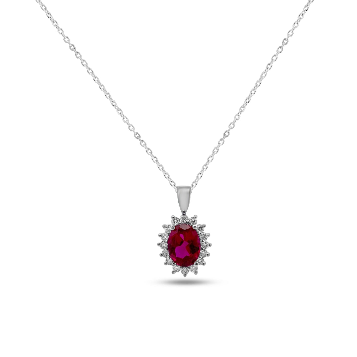 White Gold Necklaces White Gold Kunzite and Diamond Pendant dansonjewelers Danson Jewelers