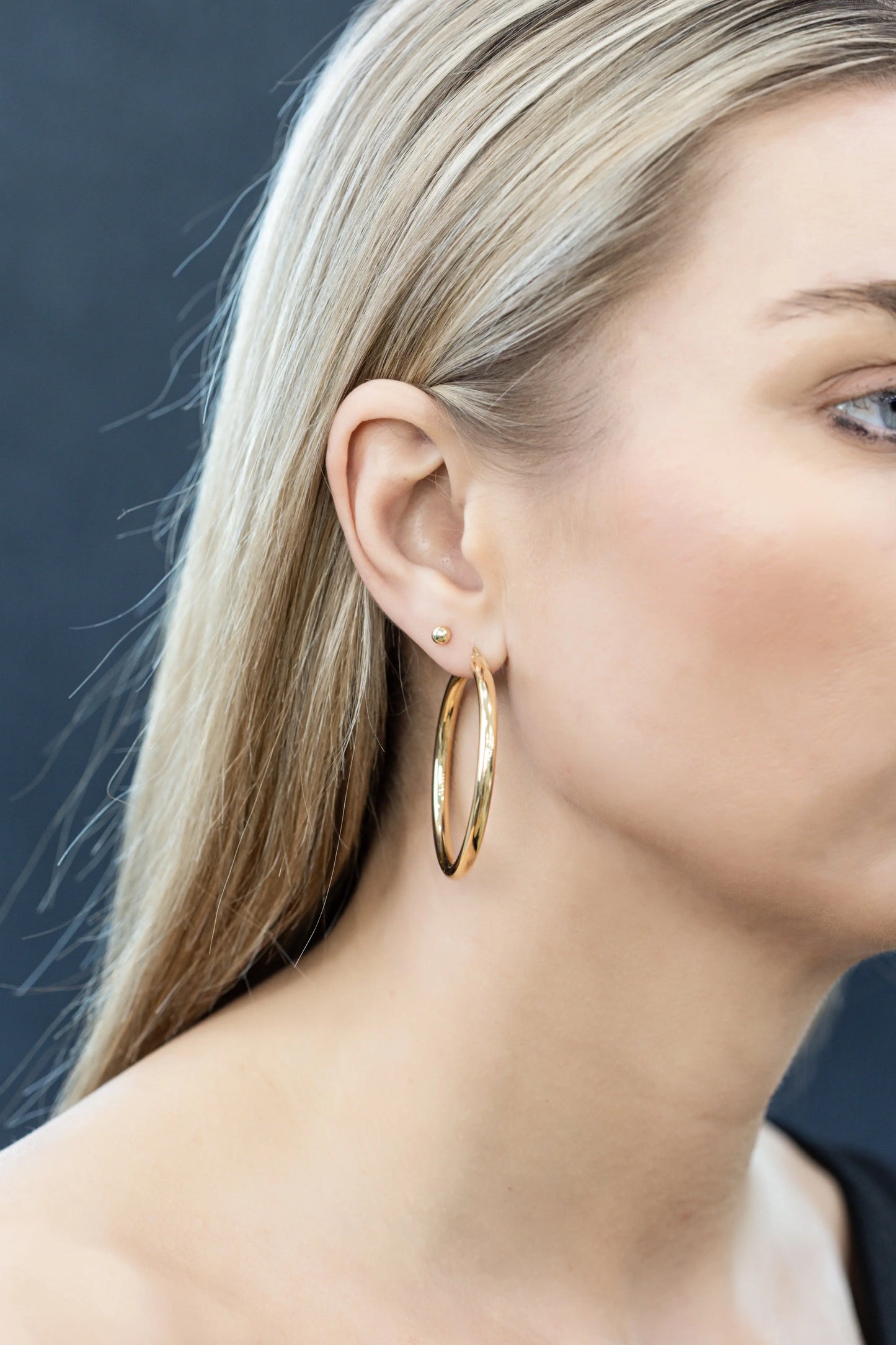 Yellow Gold Earrings Large Yellow Gold Hoops Danson Jewelers Danson Jewelers