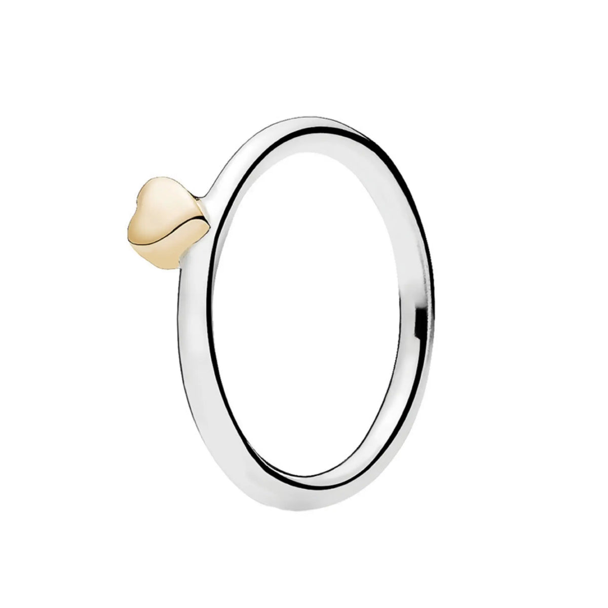 Pandora Pandora 14k & Silver Puzzle Heart Ring Danson Jewelers Danson Jewelers