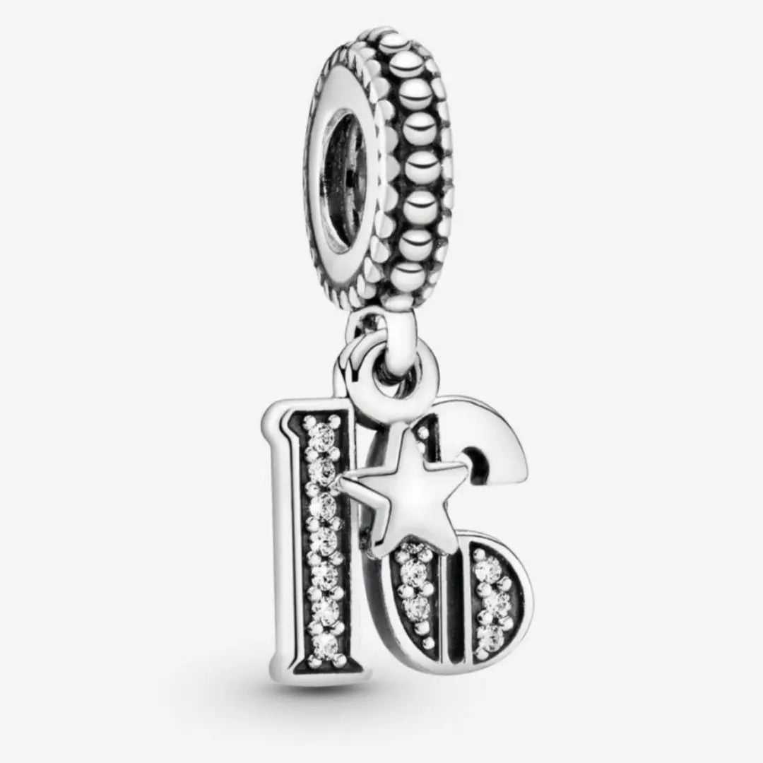 Pandora 16 Years Of Love Dangle Charm - Danson Jewelers Silver Jewelry
