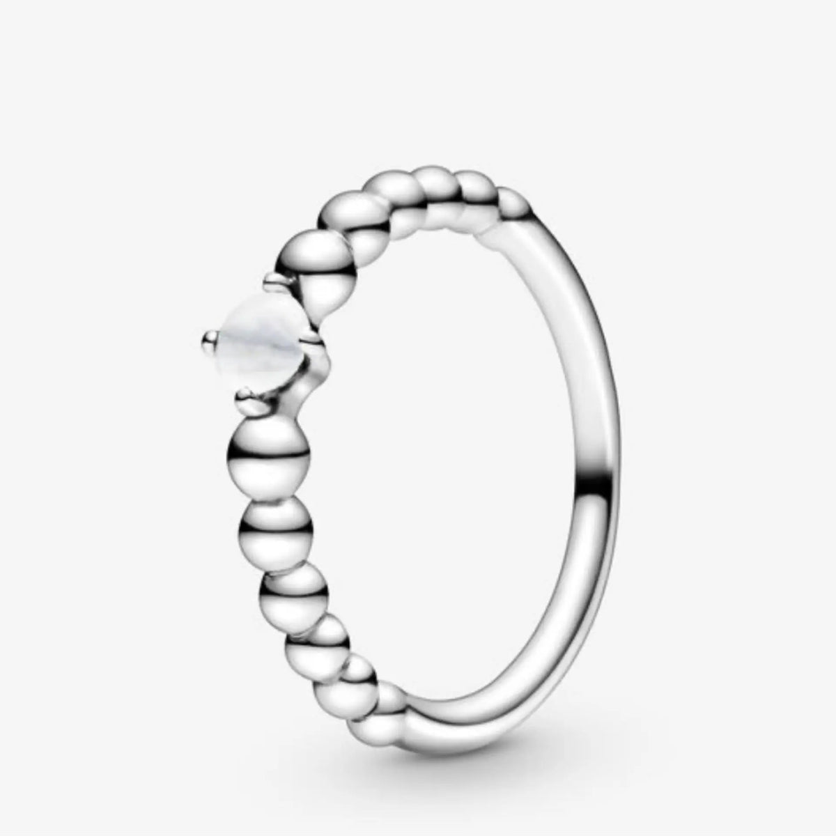 Pandora Pandora April Milky White Beaded Ring Danson Jewelers Danson Jewelers