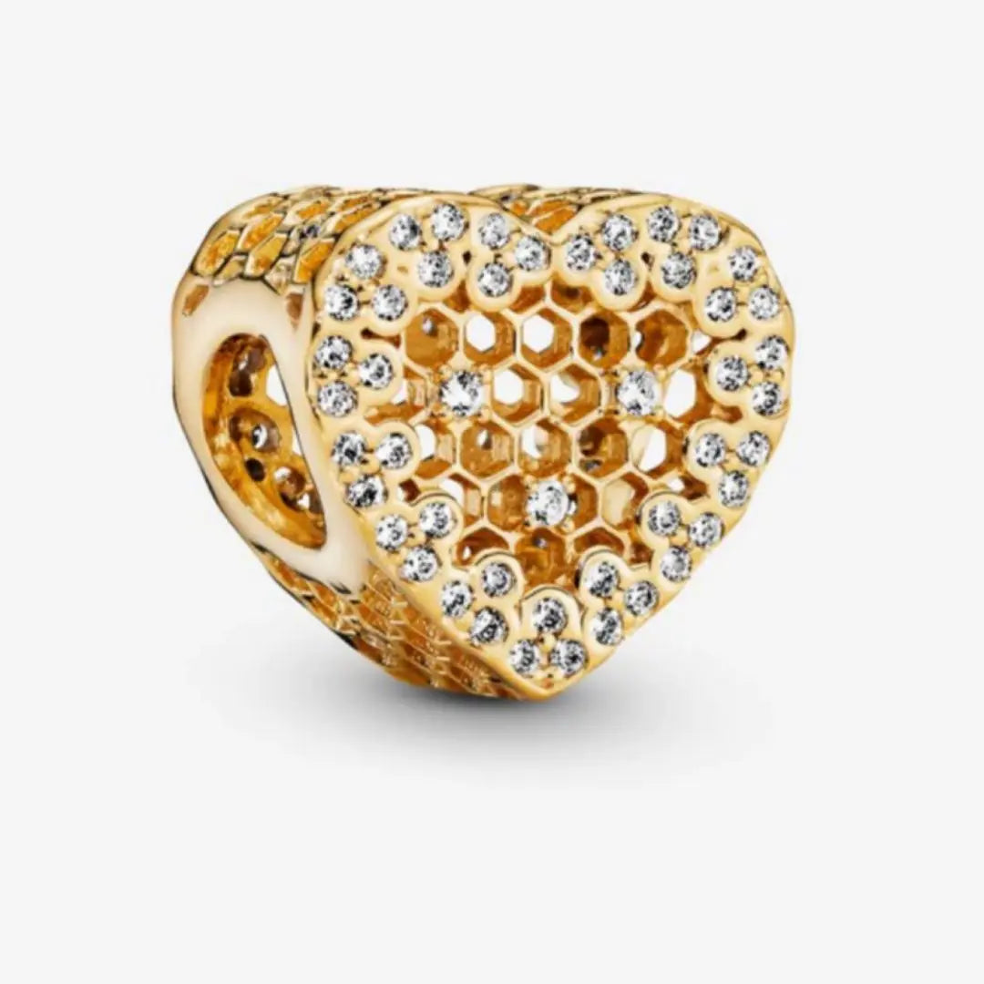 Pandora Honeycomb Lace Charm - Danson Jewelers Silver Jewelry