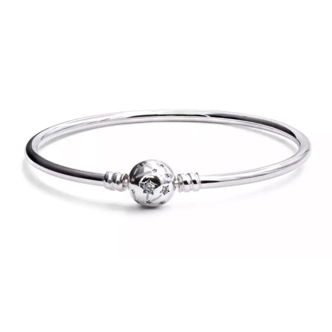 Pandora Moments Stars and Galaxy Bangle - Danson Jewelers Silver Jewelry