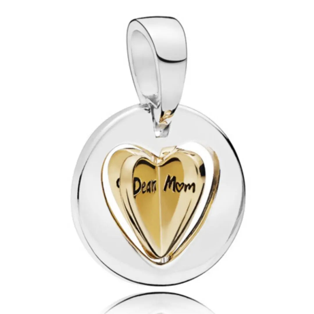 Pandora Moms Golden Heart Charm - Danson Jewelers Silver Jewelry