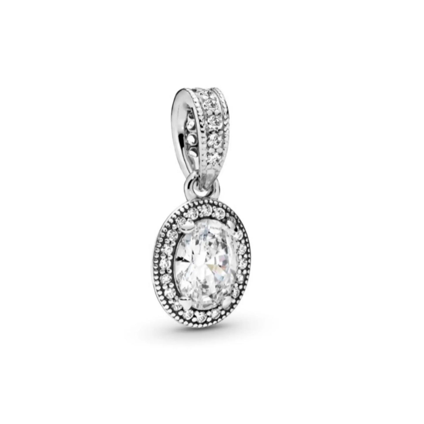 Pandora Oval Halo Pendant - Danson Jewelers Silver Jewelry