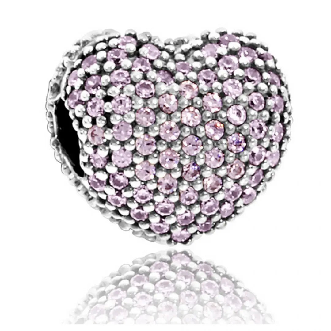 Pandora Pave Open My Heart Charm - Danson Jewelers Silver Jewelry
