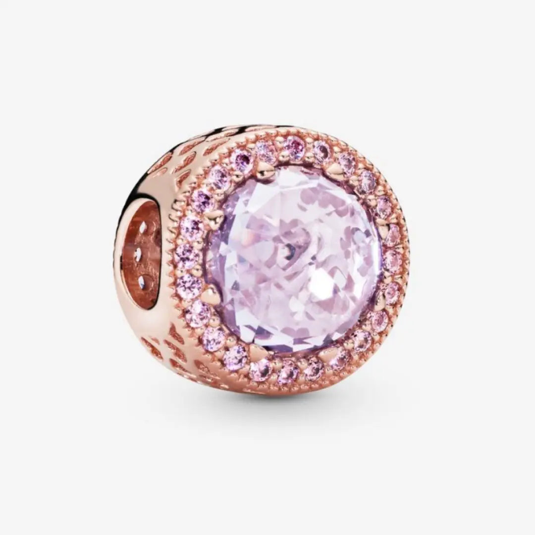 Pandora Rose Lavender Radiant Hearts Charm Danson Jewelers