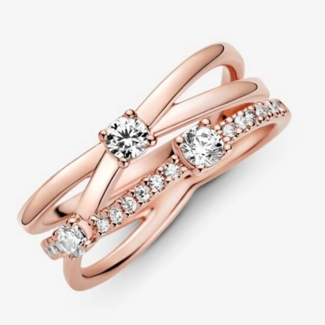 Pandora Sparkling Triple Band Ring - Danson Jewelers Silver Jewelry