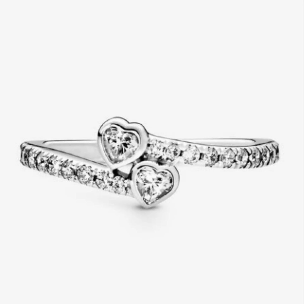 Pandora Pandora Two Sparkling Hearts Ring Danson Jewelers Danson Jewelers