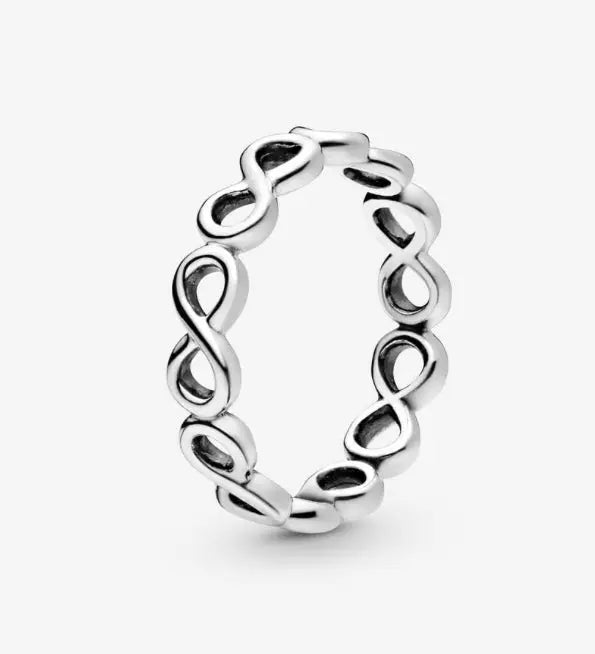 Silver Jewelry Simple Infinity Band Ring dansonjewelers Danson Jewelers