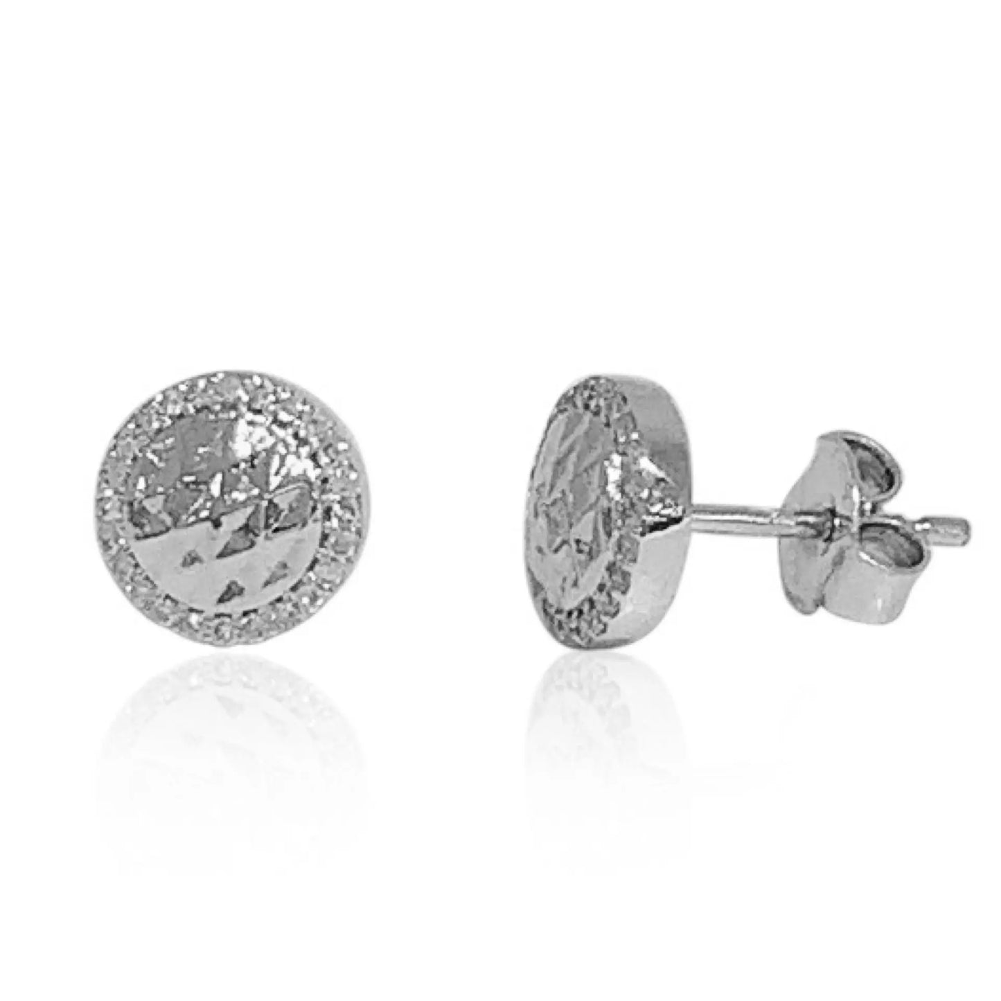 White Gold Earrings White Gold Diamond Studds Danson Jewelers Danson Jewelers