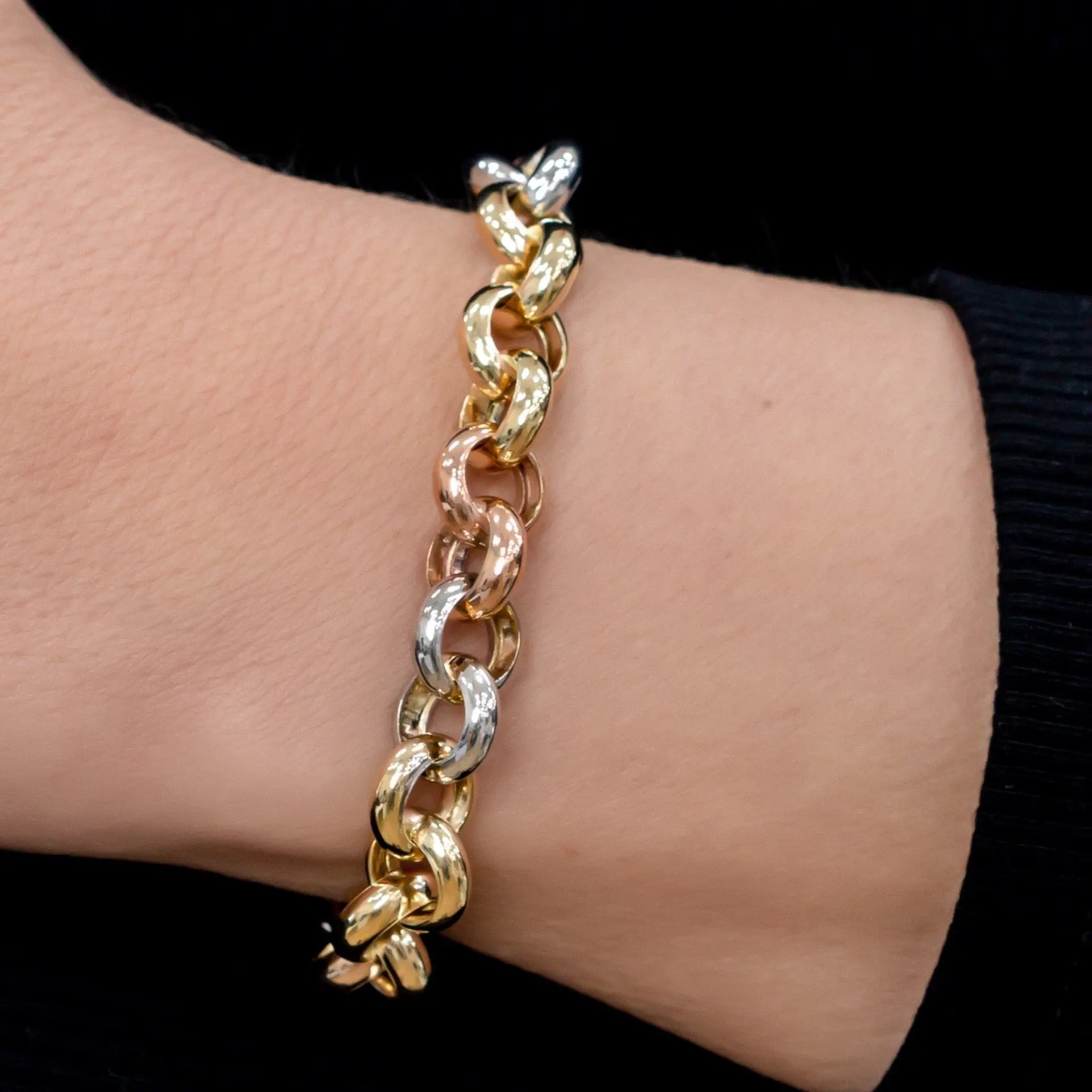 Stunning White, Yellow, and Rose Gold Bracelet Buy Now – Danson