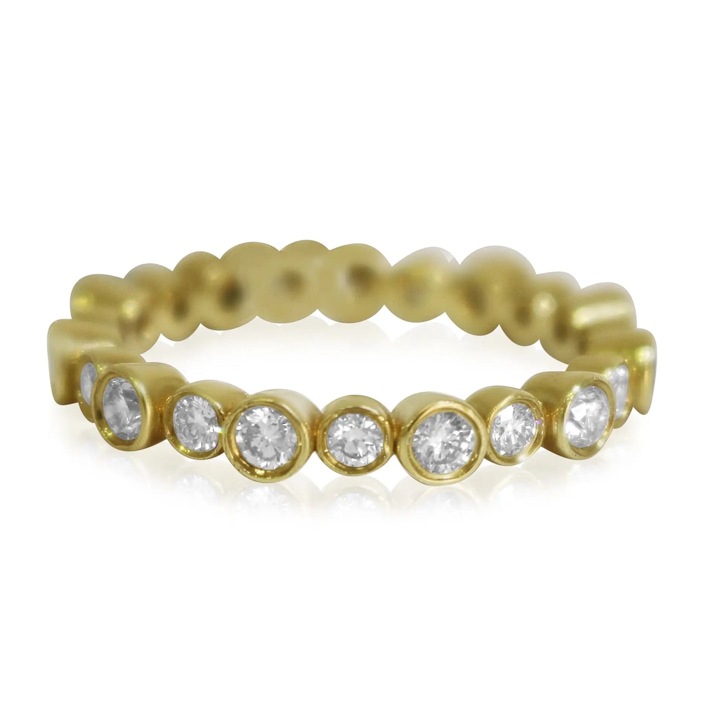 Yellow Gold Ladies Rings Yellow Gold Diamond Band Danson Jewelers Danson Jewelers