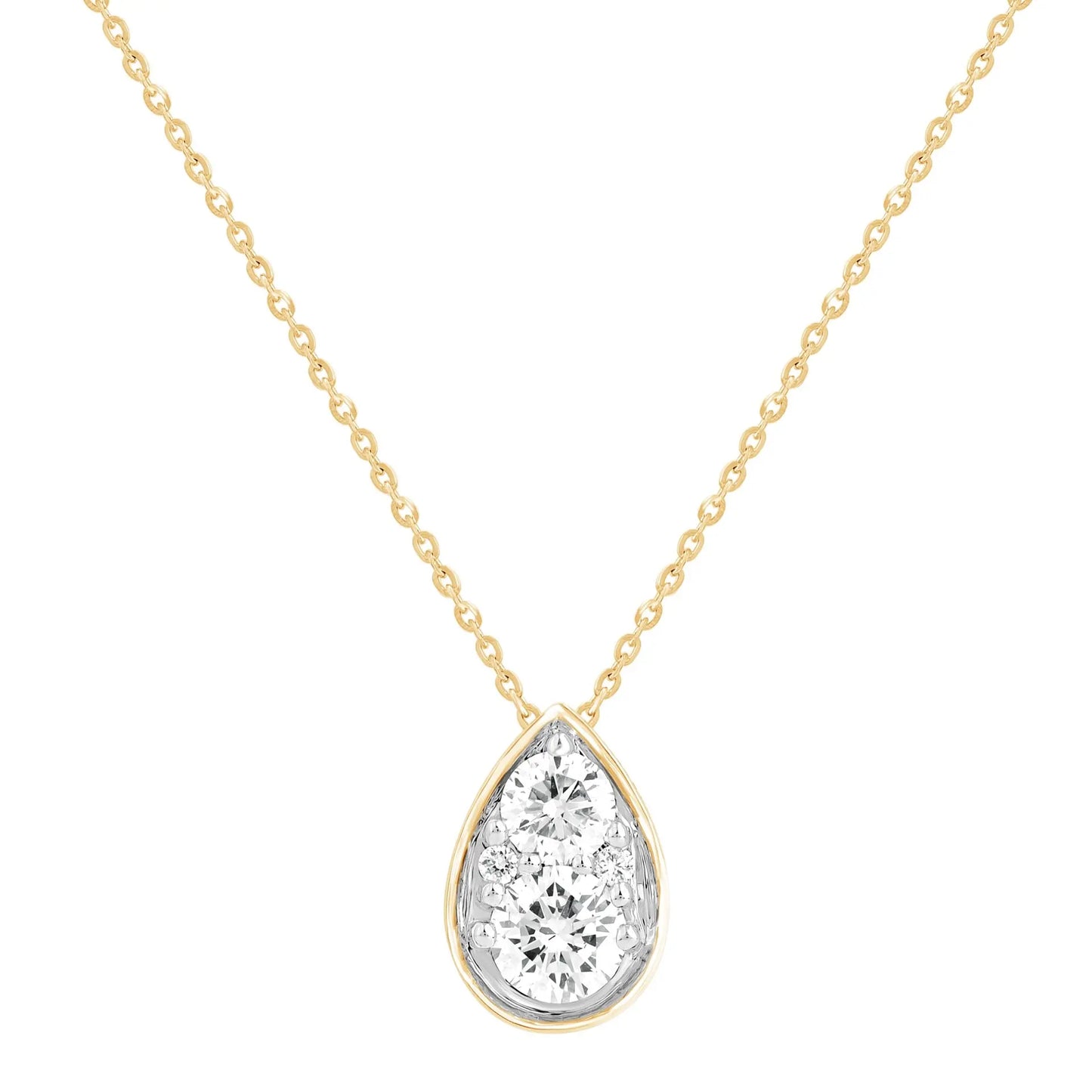 Yellow Gold Necklace Yellow Gold Teardrop Necklace Danson Jewelers Danson Jewelers