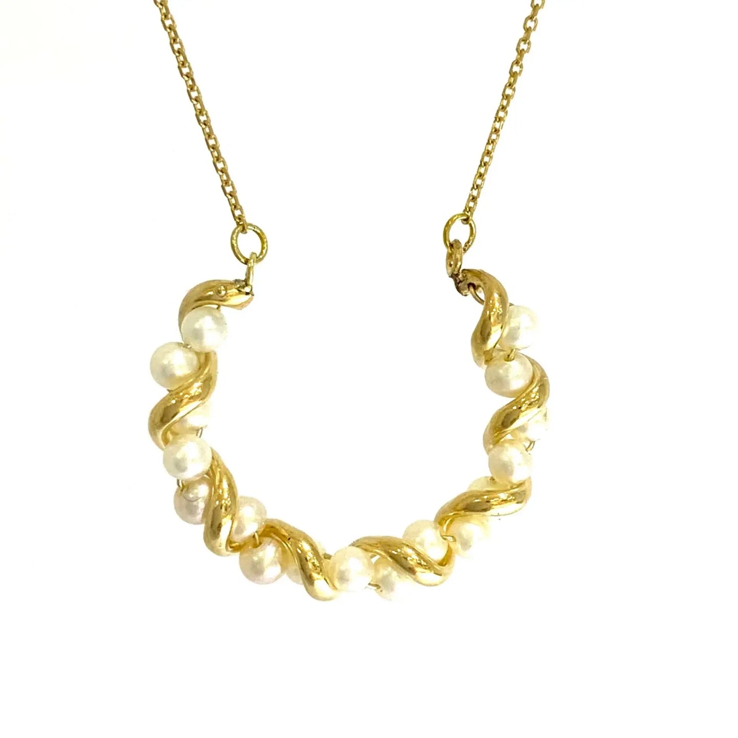 Yellow Gold and Pearls Necklace - Danson Jewelers Yellow Gold Necklace