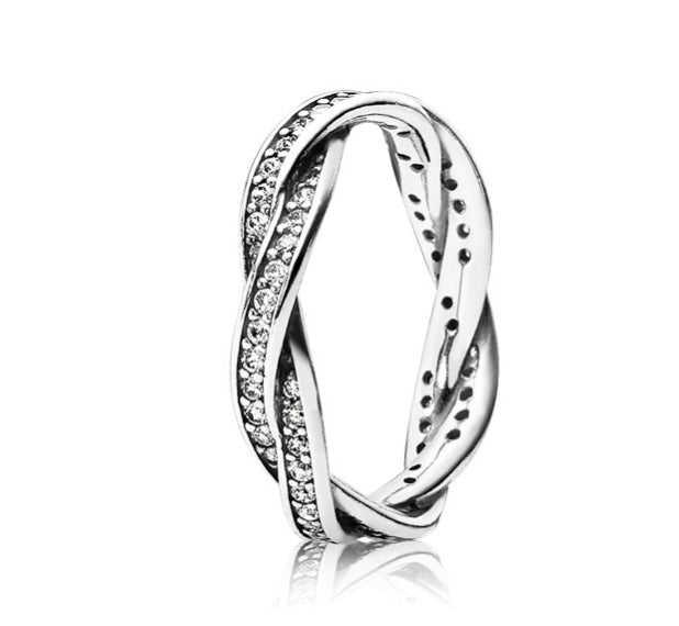 Pandora Pandora Sparkling Twisted Line Ring Danson Jewelers Danson Jewelers 