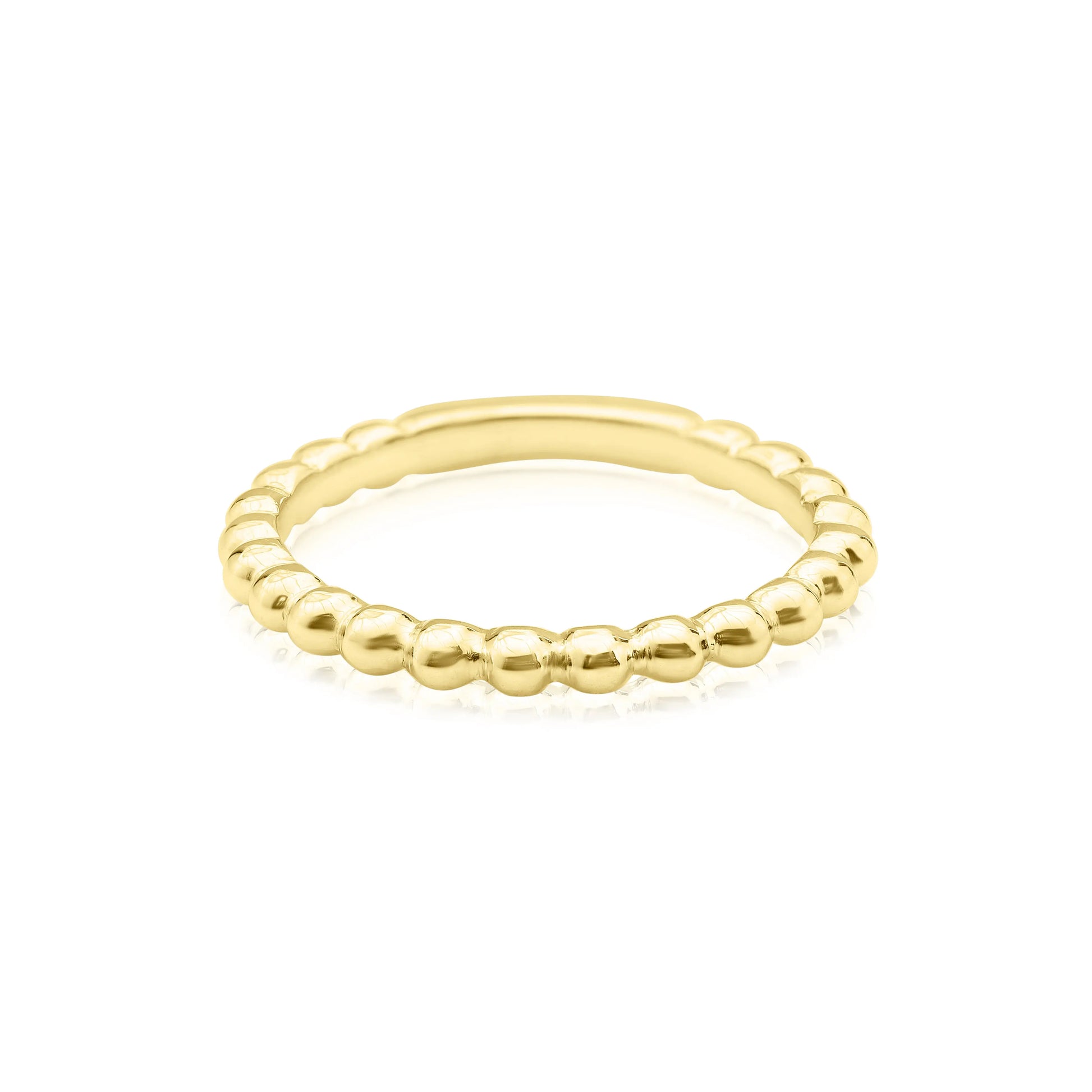 Beaded Stackable Ring - Danson Jewelers Yellow Gold Ladies Rings 