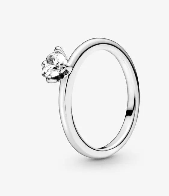 Clear Heart Solitaire Ring Danson Jewelers Danson Jewelers
