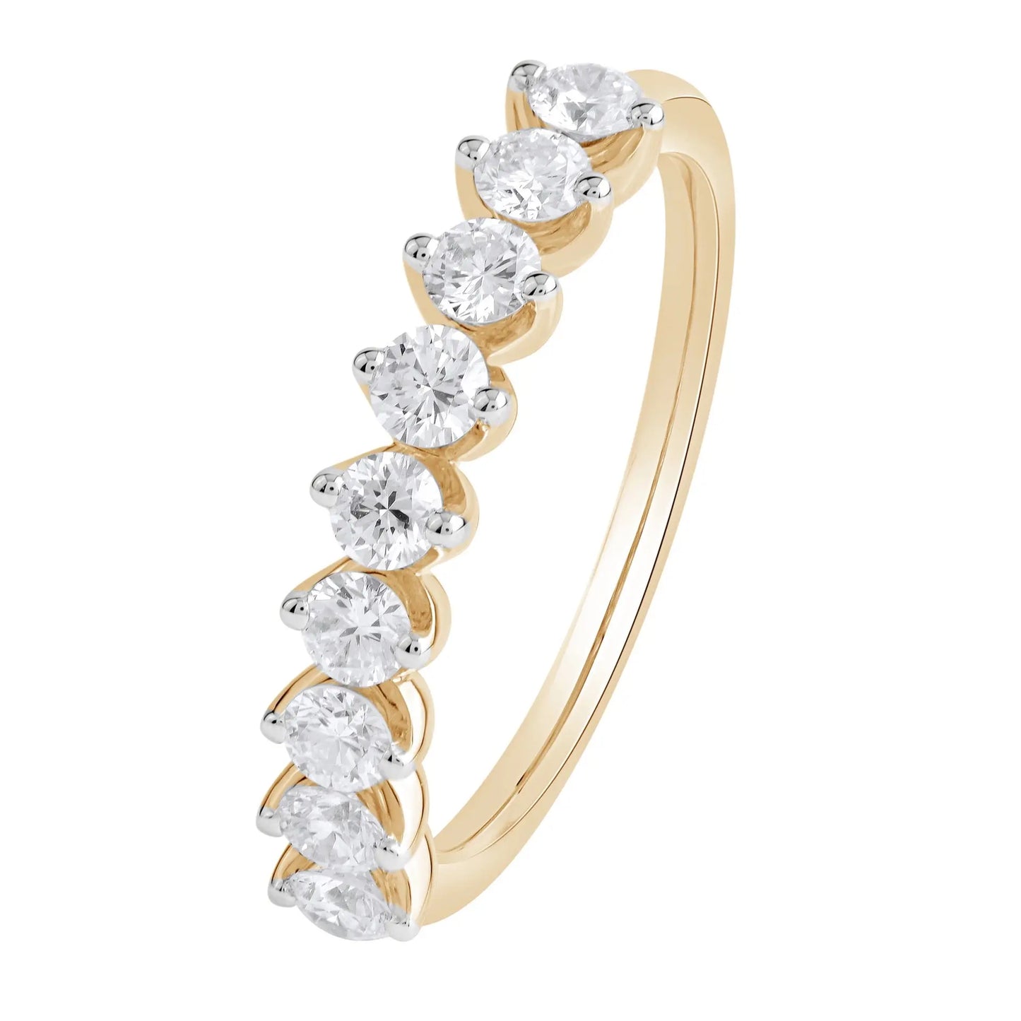 Yellow Gold Ladies Rings Double Prong Set Diamond Ring Danson Jewelers Danson Jewelers 