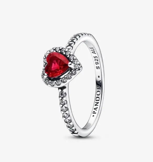 Pandora Elevated Red Heart Ring Danson Jewelers Danson Jewelers