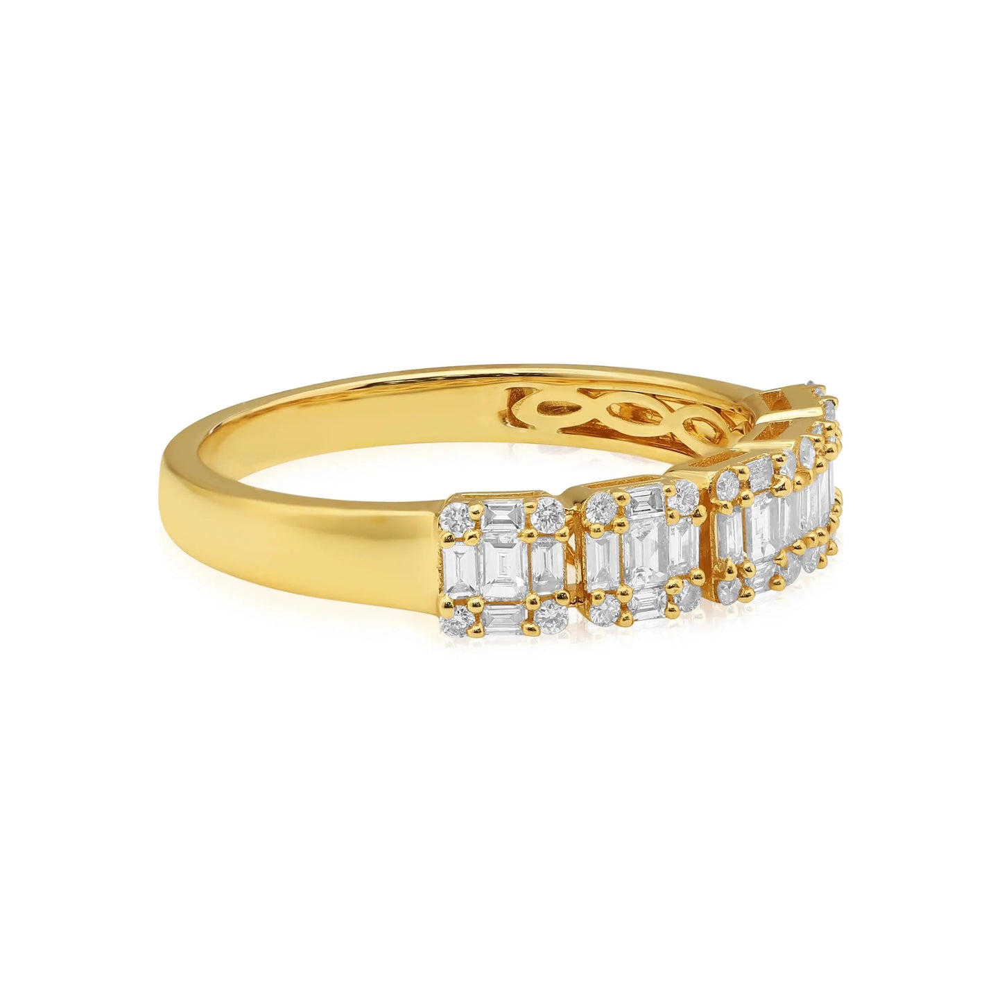 Yellow Gold Ladies Rings Emerald Illusion Ring Danson Jewelers Danson Jewelers 