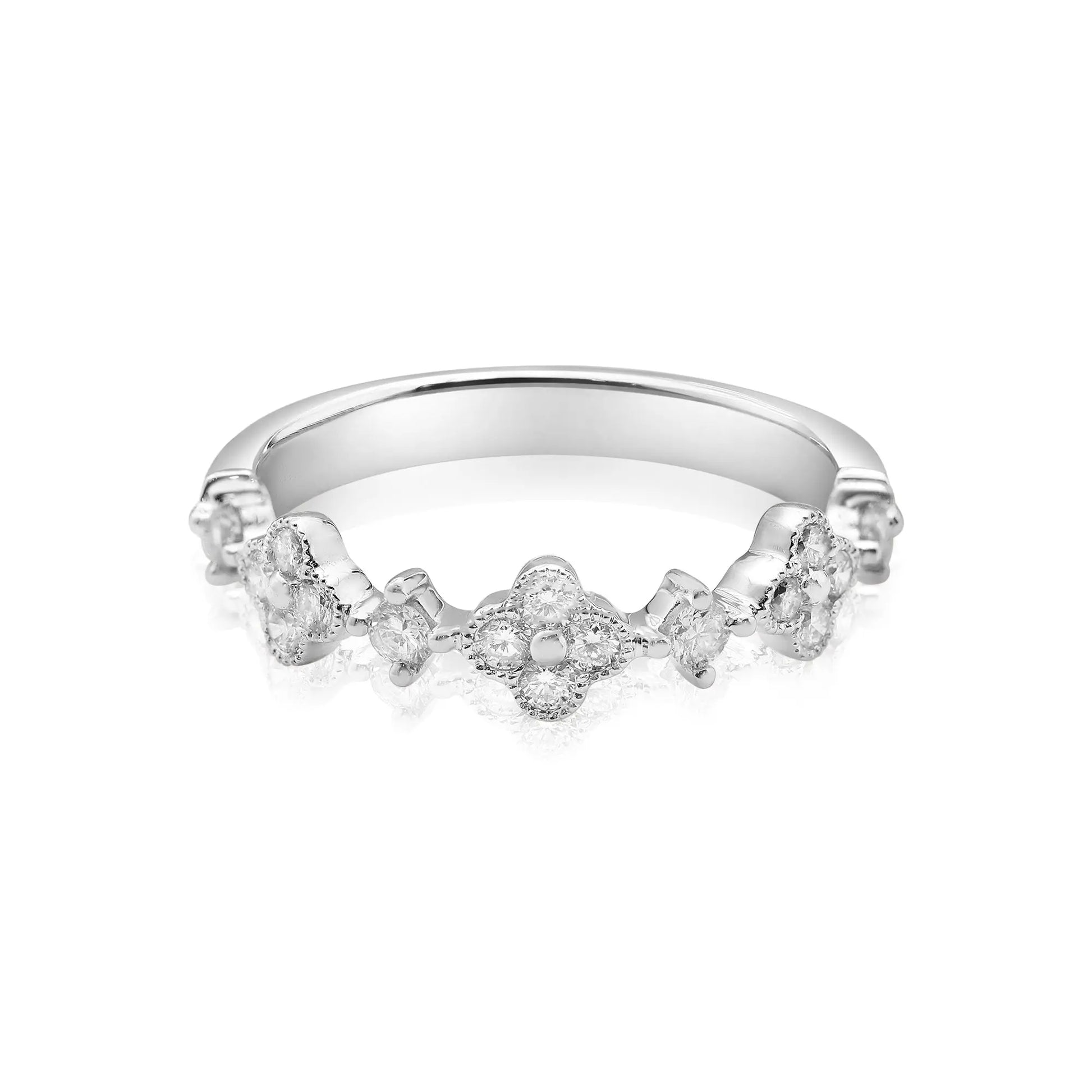 Floral Diamond Ring - Danson Jewelers White Gold Ladies Rings 