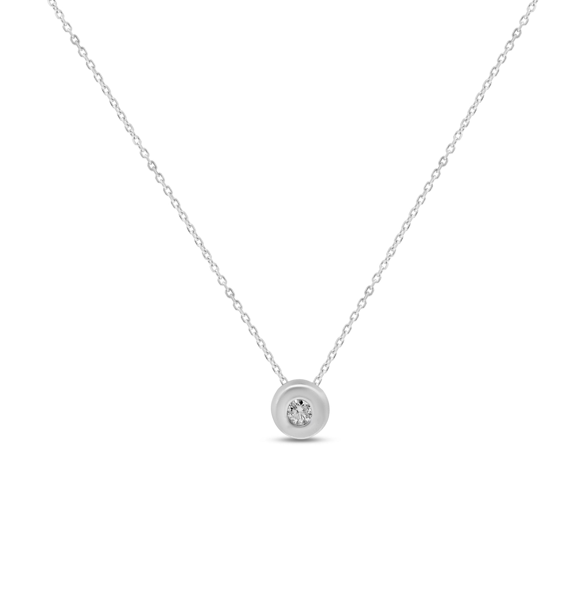 Bezel Set Solitaire Pendant Danson Jewelers Danson Jewelers