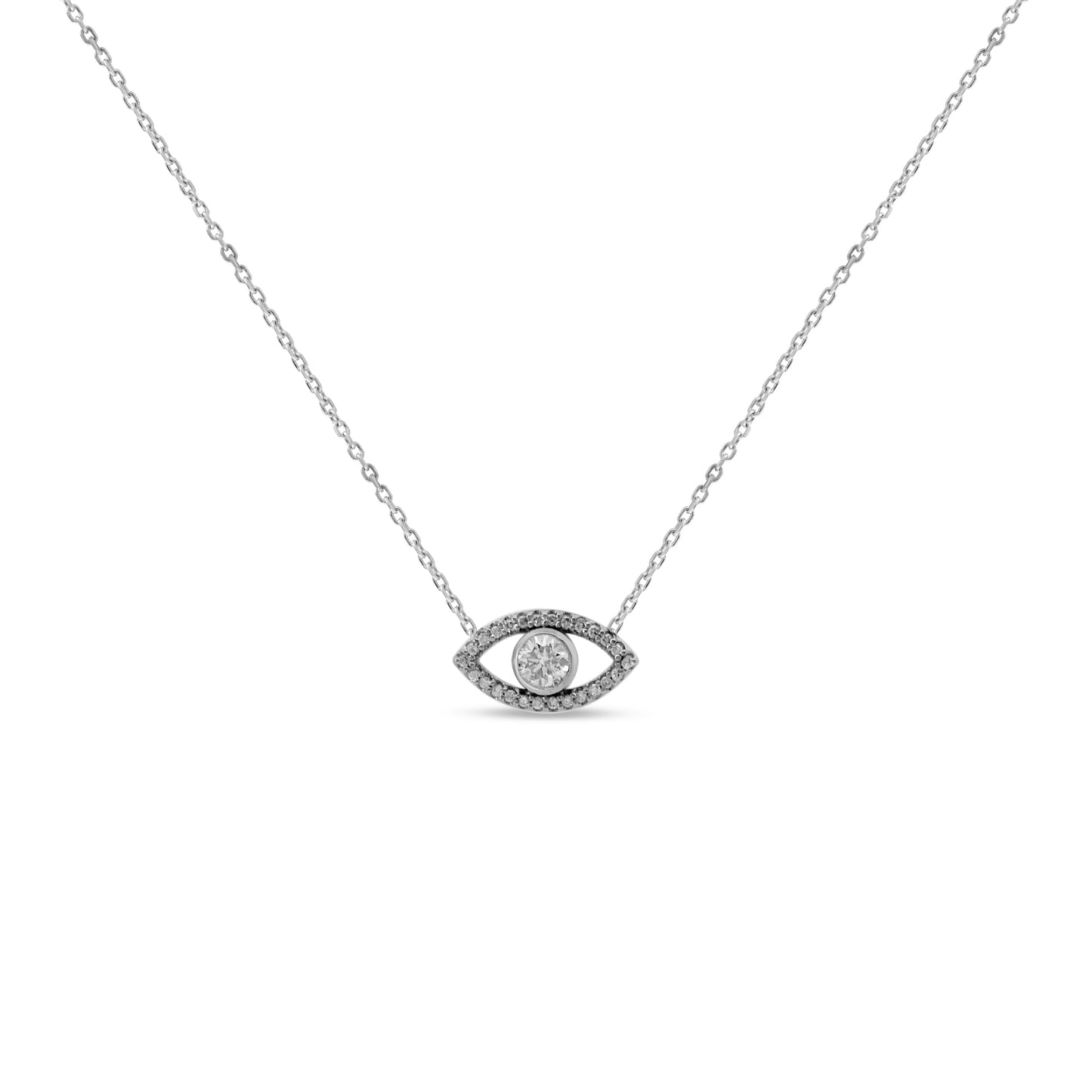 Bezel Evil Eye Diamond Pendant Danson Jewelers Danson Jewelers