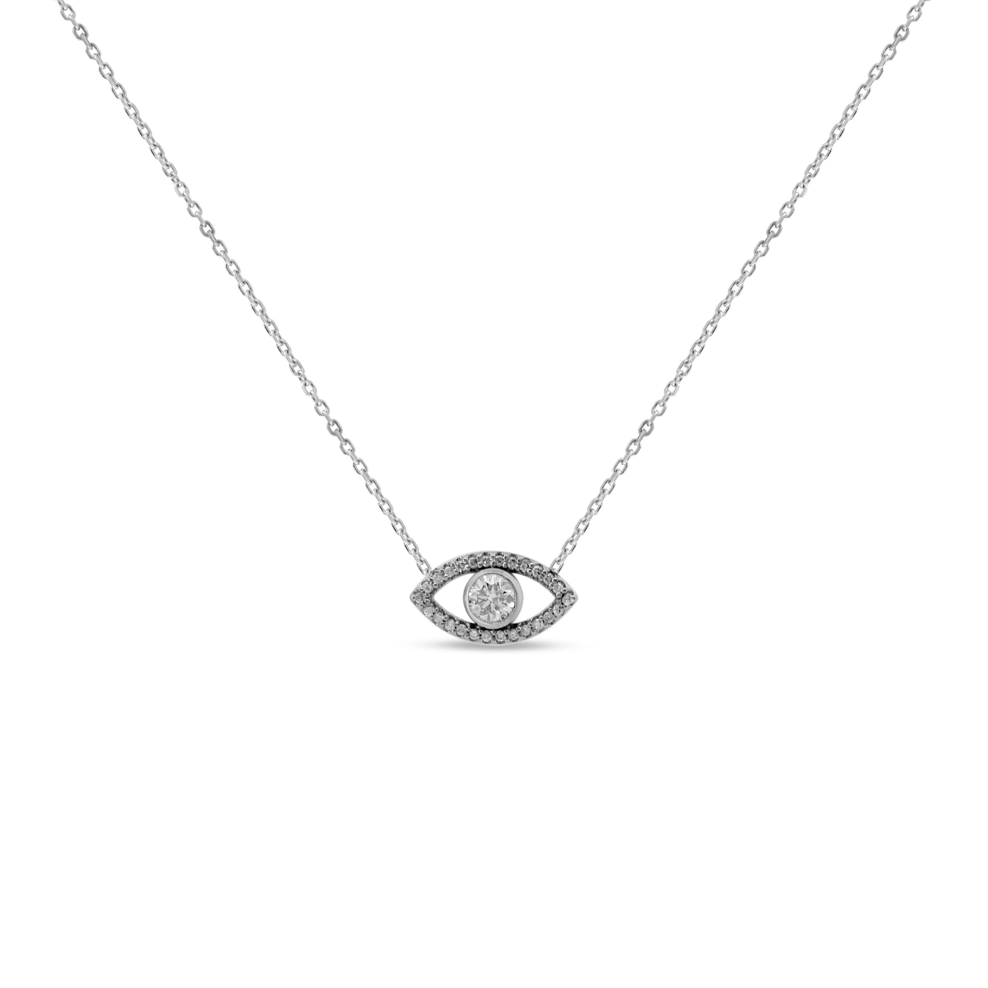 Bezel Evil Eye Diamond Pendant Danson Jewelers Danson Jewelers