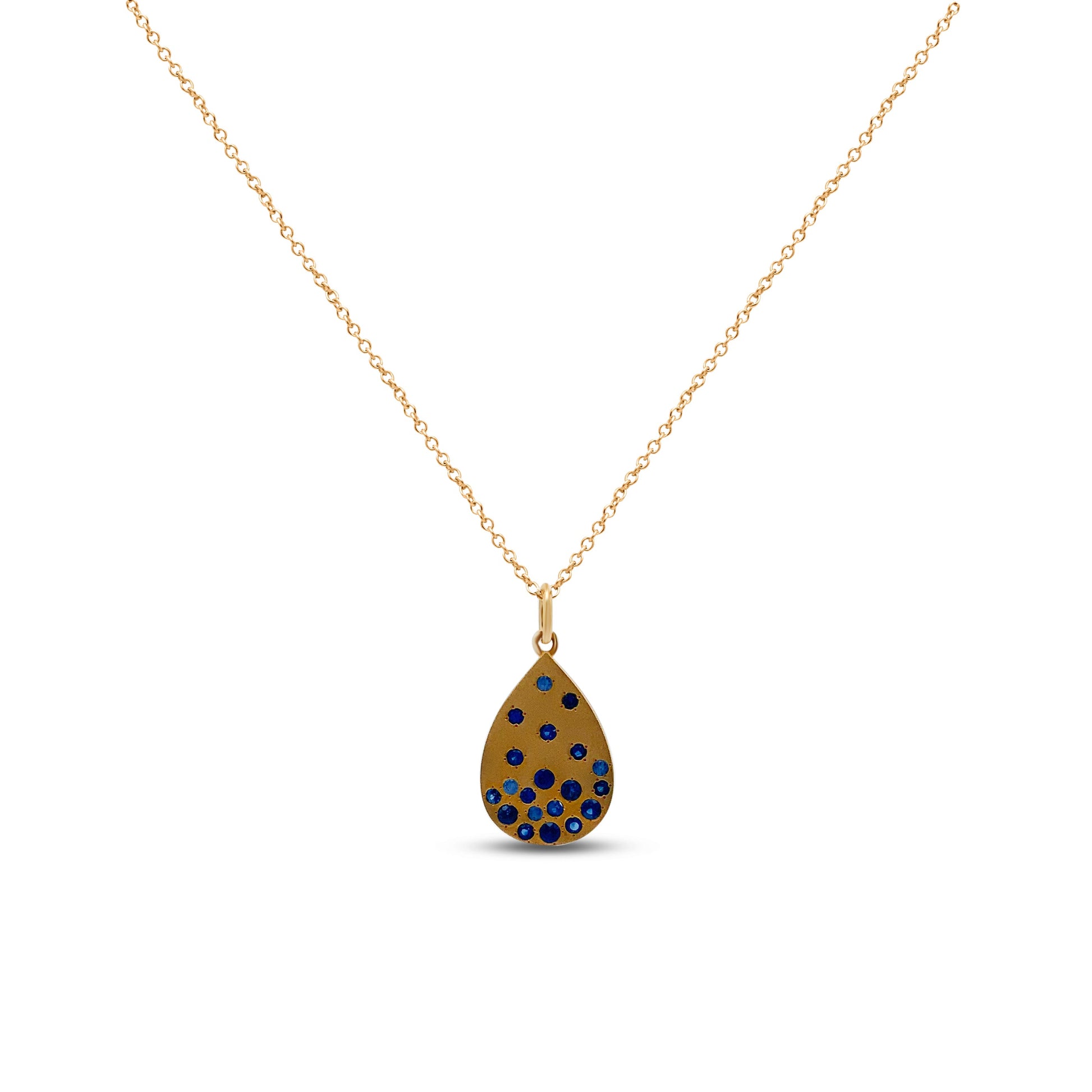 Yellow Gold Necklace Yellow Gold and Sapphire Necklace Danson Jewelers Danson Jewelers