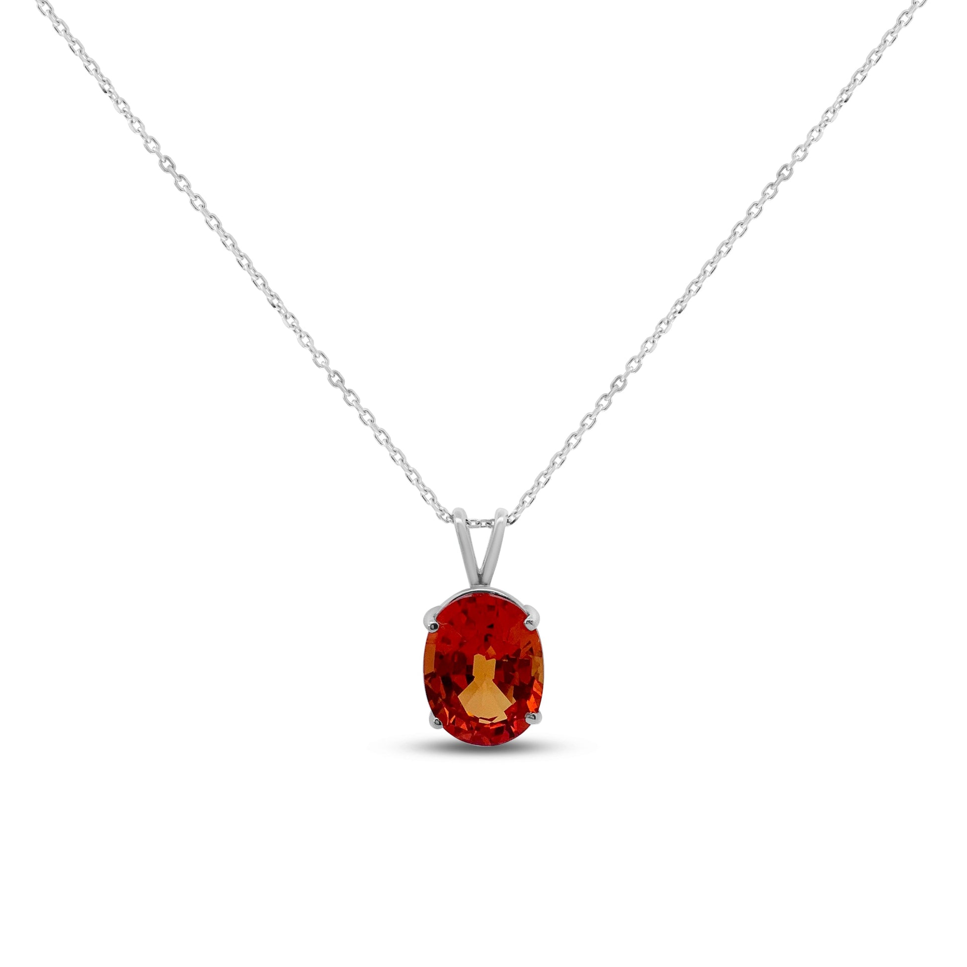 Oval Orange Zircon Solitaire Pendant Danson Jewelers Danson Jewelers
