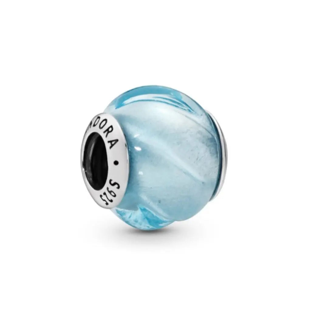 Pandora Aqua Blue Waves Charm - Danson Jewelers Silver Jewelry 