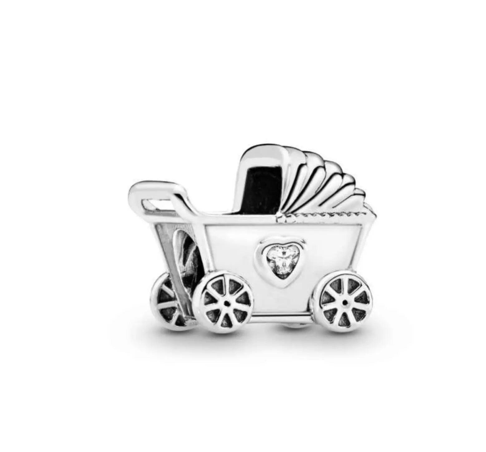 Silver Jewelry Pandora Baby Carriage Charm dansonjewelers Danson Jewelers 