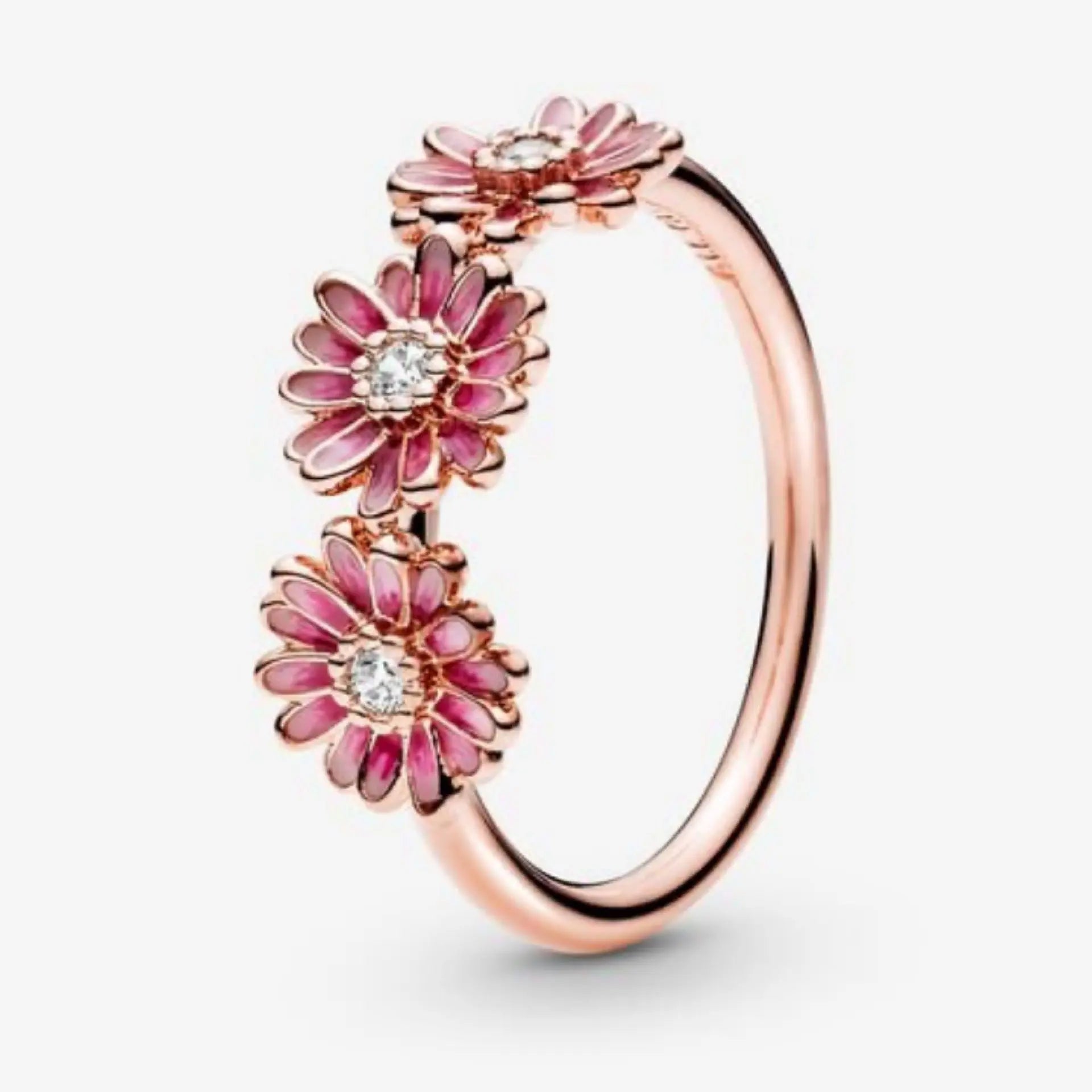 Pandora Pandora Daisy FlowerTrio Ring, Pink Danson Jewelers Danson Jewelers 