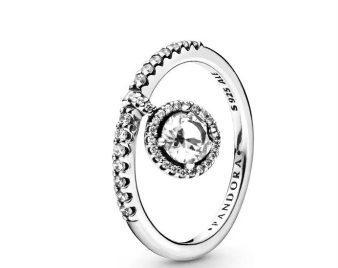 Pandora Pandora Dangling Round Sparkle Ring Danson Jewelers Danson Jewelers