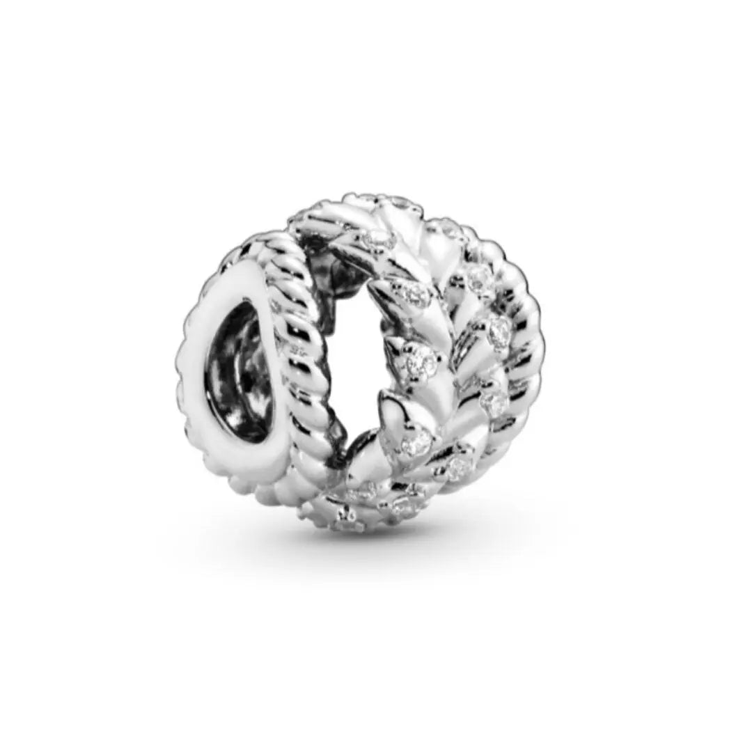 Pandora Dazzling Grain Swirls Charm - Danson Jewelers Silver Jewelry 