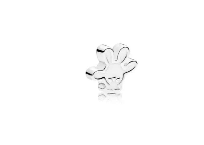 Pandora - Disney Mickey Glove Petite Locket Charm, White Enamel Danson Jewelers Danson Jewelers