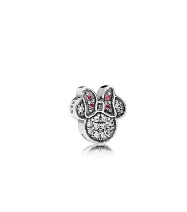 Pandora - Disney Sparkling Minnie Icon Petite Locket Charm, Red & Clear Cubic Zirconia Danson Jewelers Danson Jewelers
