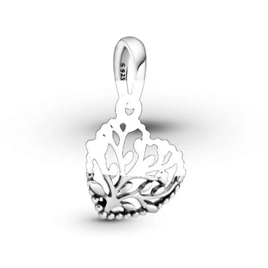 Pandora チャーム シルバー マザーオブパール ハート ファミリーツリー Pandora Family Tree Heart Dangle Charm - Danson Jewelers