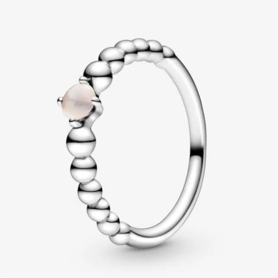 Pandora June Misty Rose Beaded Ring - Danson Jewelers Silver Jewelry 