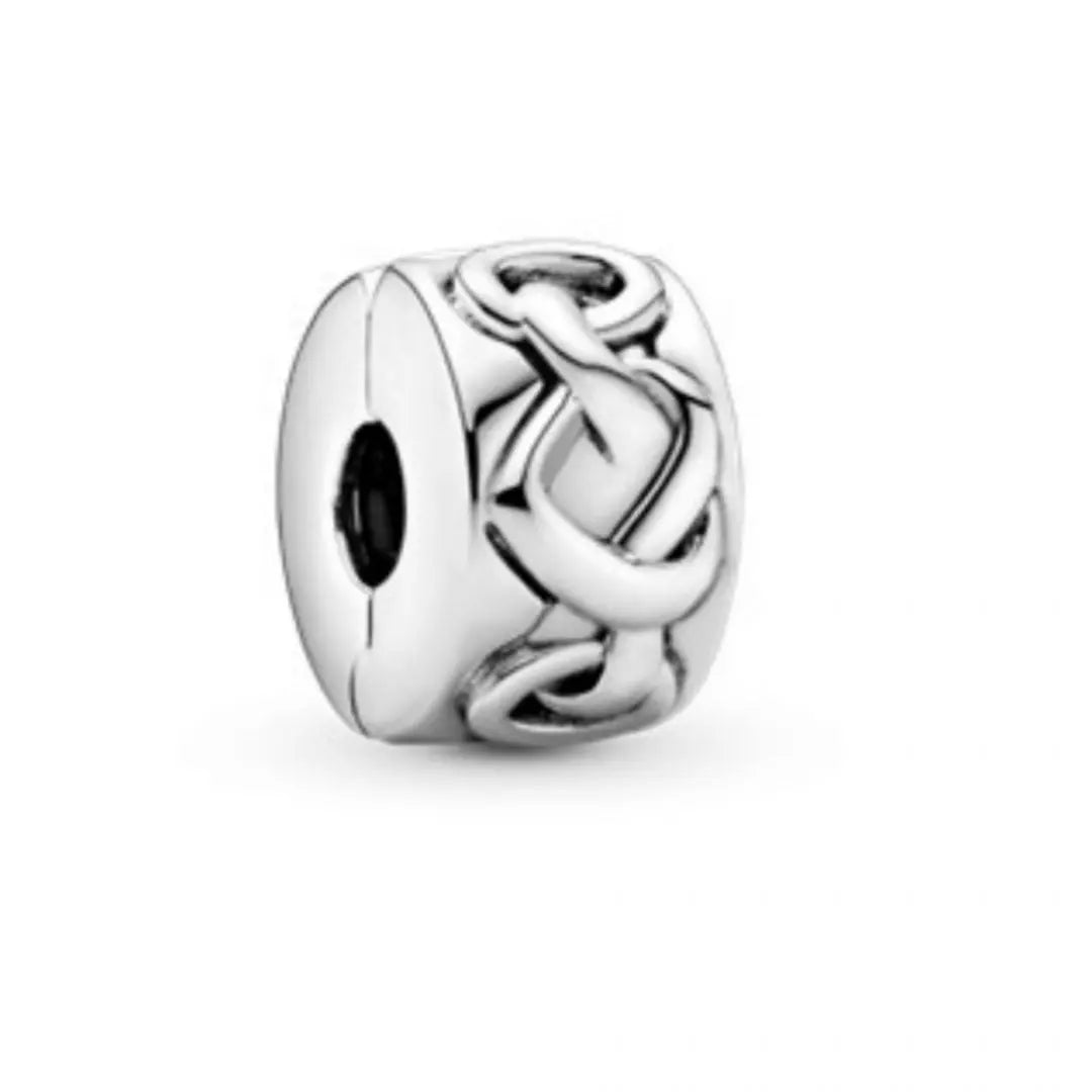 Pandora Knotted Heart Clip Charm - Danson Jewelers Silver Jewelry 