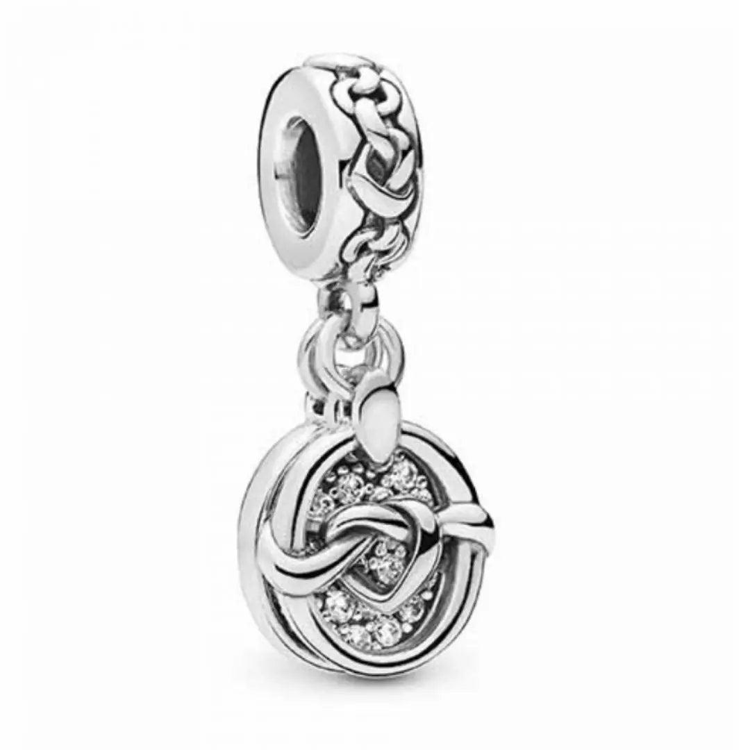Pandora Knotted Heart Dangle Charm - Danson Jewelers Silver Jewelry 