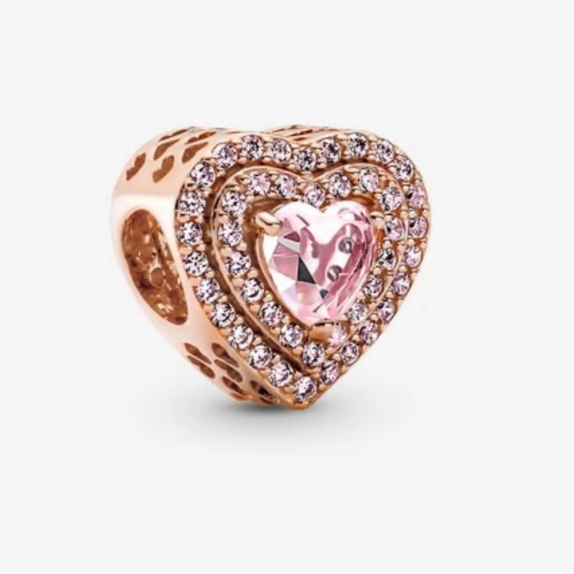 Pandora Levelled Heart Charm - Danson Jewelers Silver Jewelry 