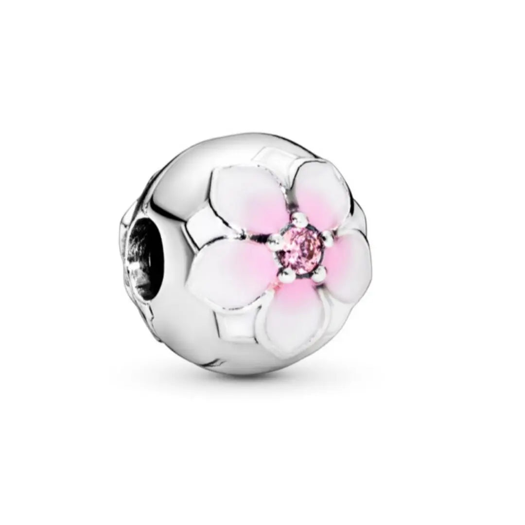 Pandora Magnolia Bloom Clip Charm - Danson Jewelers Silver Jewelry 